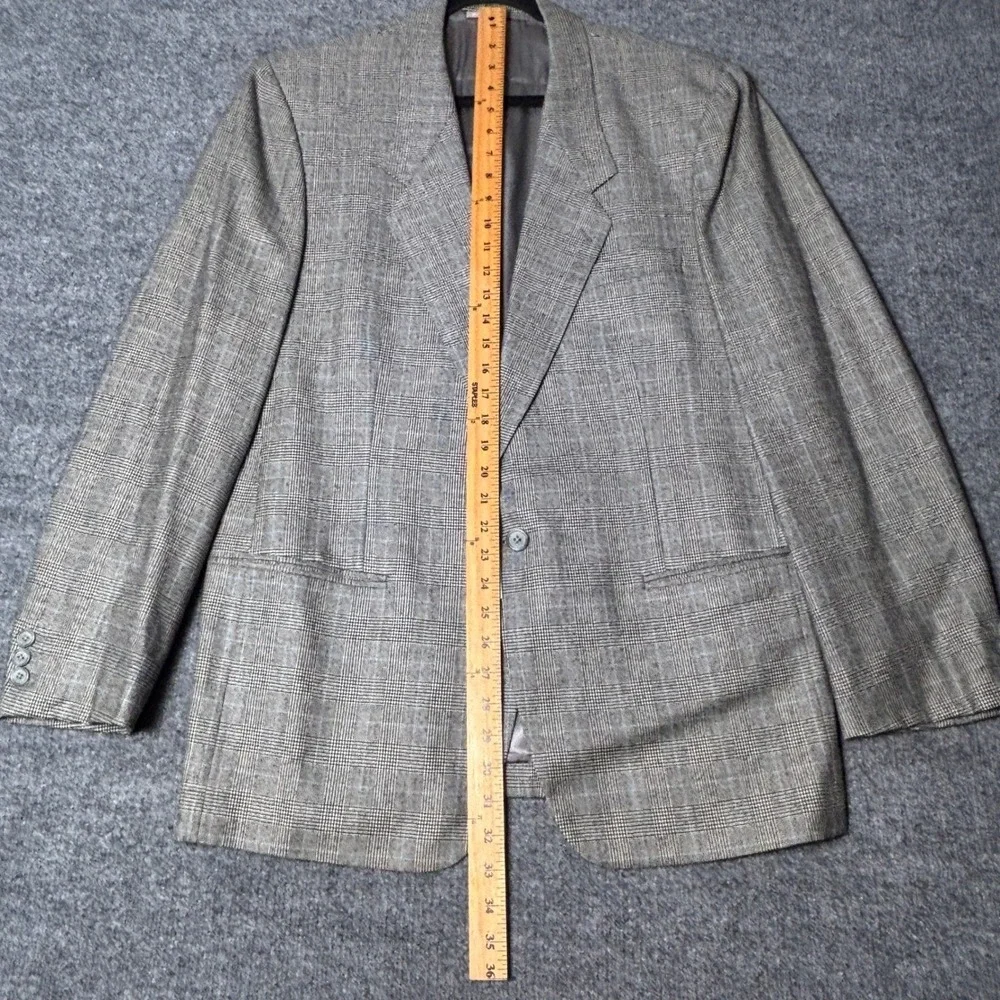 Billfox Rare Fibres London Men's Glen Plaid Suit 38R 36x30‎ Prince of Wales